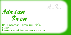 adrian kren business card